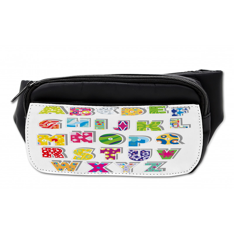 Alphabet Set Colorful Bumbag