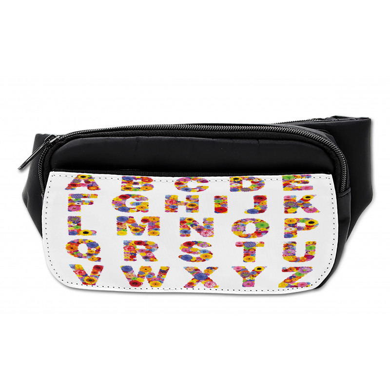 Colorful Flora Alphabet Bumbag