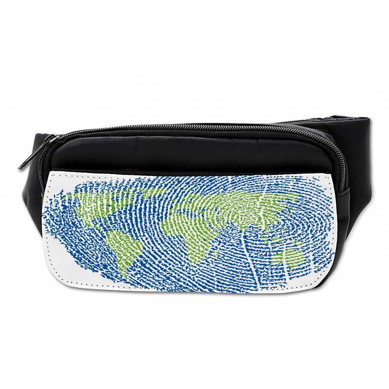 Fingerprint World Map Bumbag