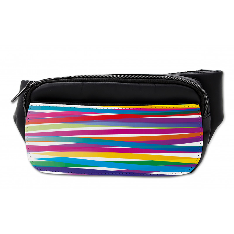 Vibrant Ribbon Design Bumbag