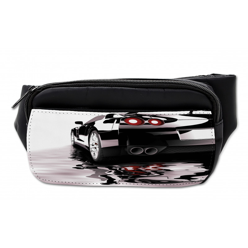 Modern Black Vehicle Style Bumbag