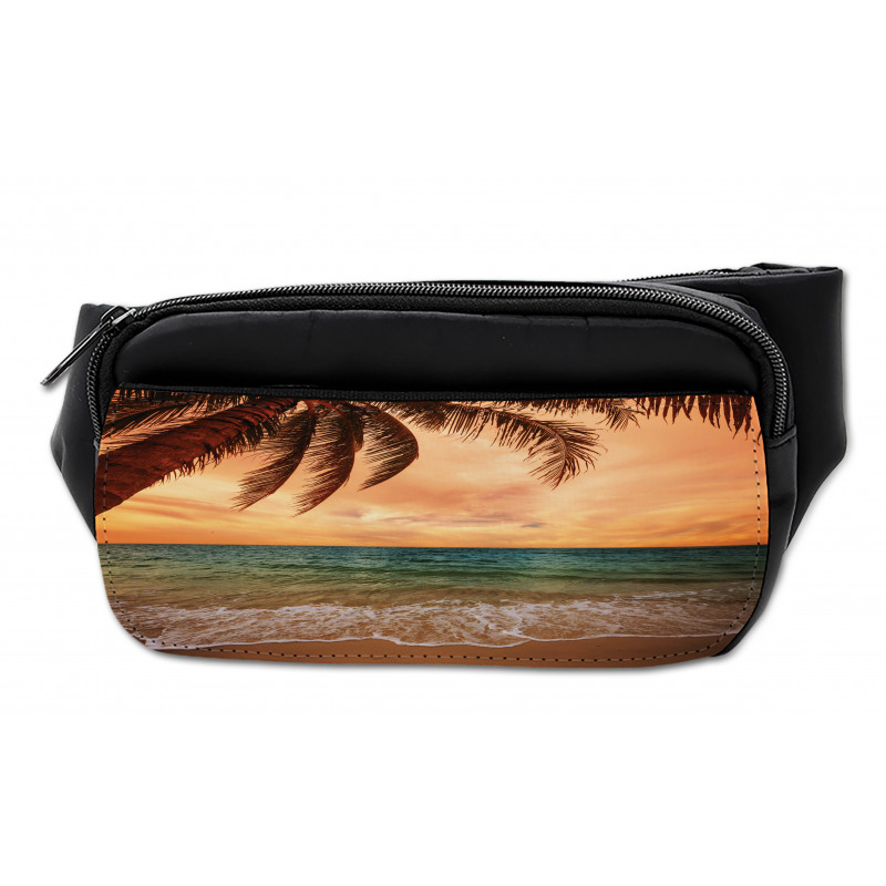 Exotic Seascape with Palm Bumbag