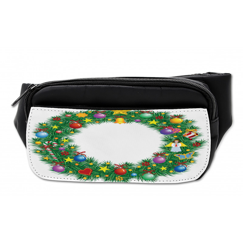 Letter O Xmas Wreath Bumbag