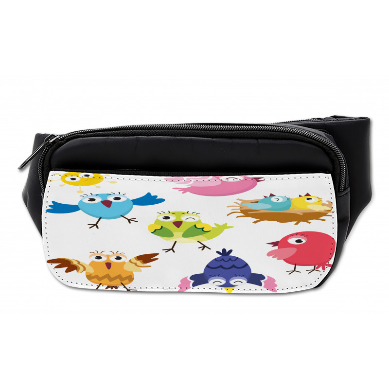 Funny Birds Sun Cartoon Bumbag