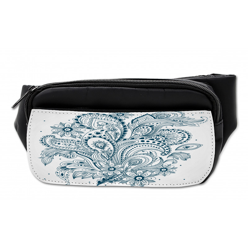 Ornate Floral Leaf Arrangement Bumbag