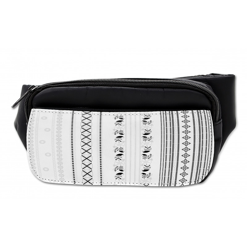 Eastern Style Vertical Stripes Bumbag