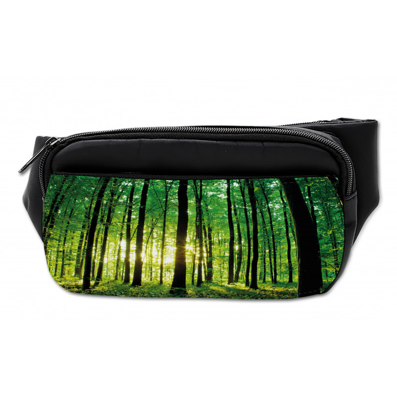 Green Woodland Sunrise Bumbag