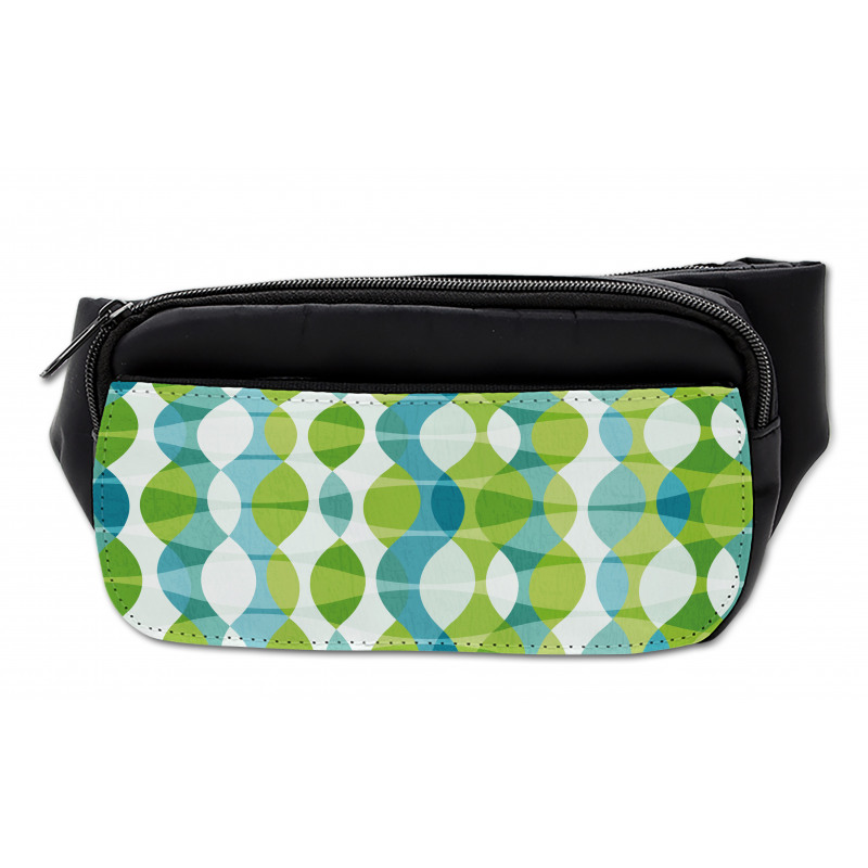 Geometric Oval Shapes Bumbag