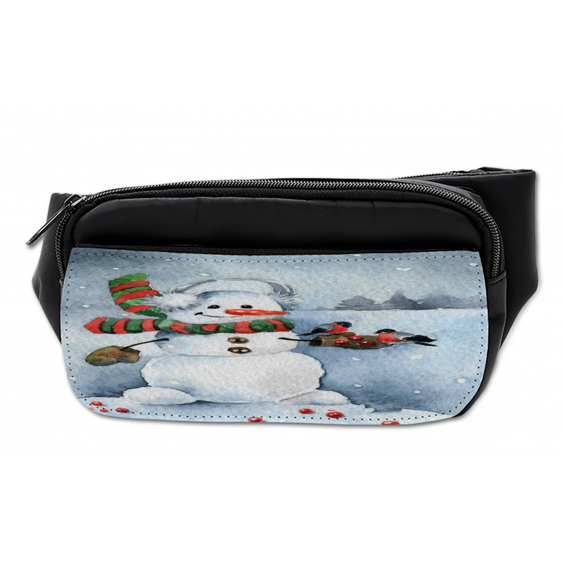 Watercolor Xmas Winter Bumbag