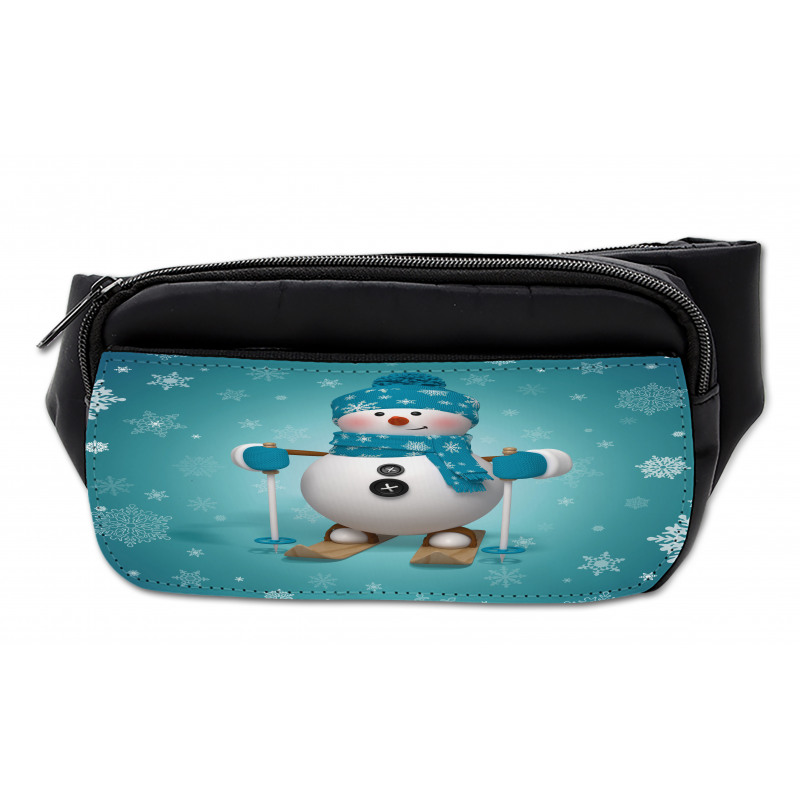 Skiing Snowflakes Fun Bumbag