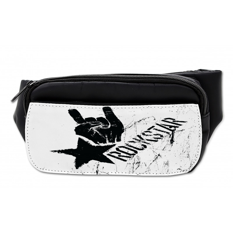 Grunge Effect Hand Star Bumbag