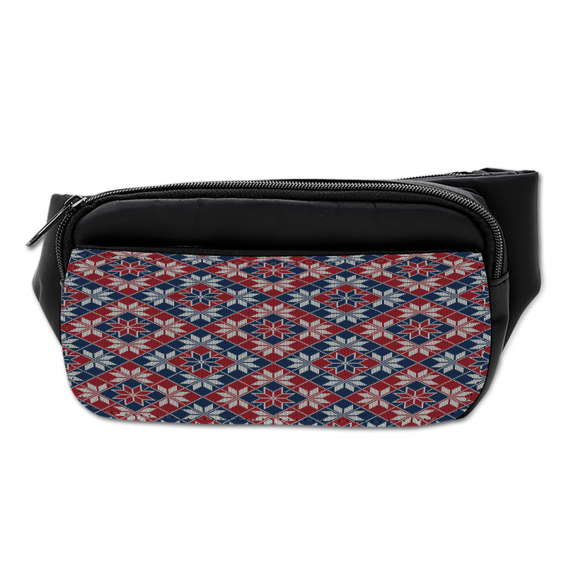 Tartan Geometric Floral Bumbag