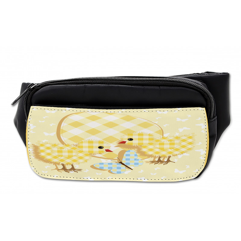 Plaid Patterned Animals Bumbag