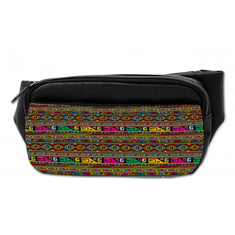 Colorful Indigenous Art Bumbag