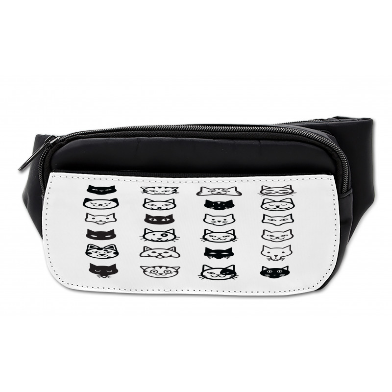 Monochrome Face Design Bumbag