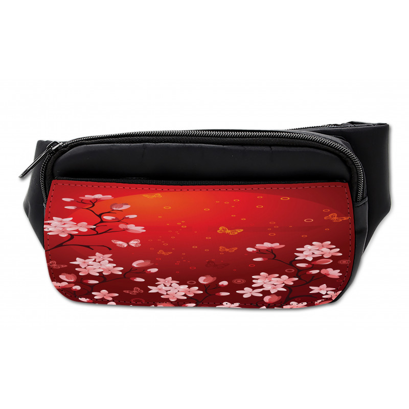 Abstract Sunset and Sakura Bumbag