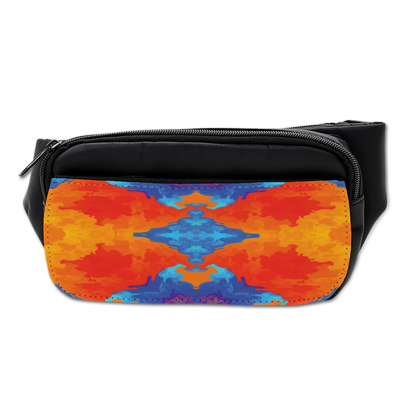 Contemporary Blue Orange Bumbag