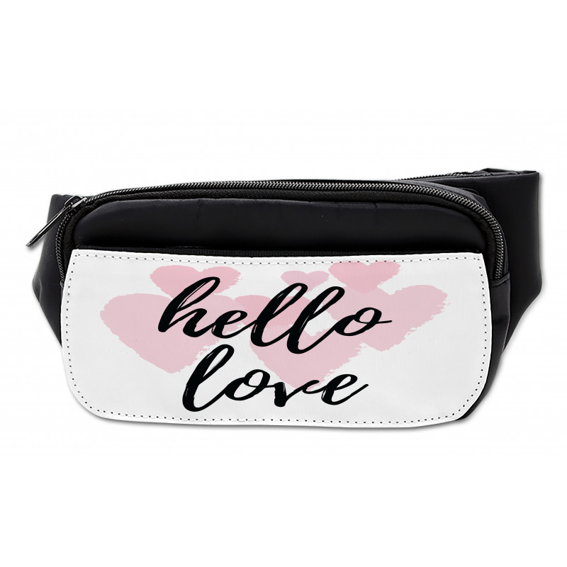 Romantic Phrase Hearts Bumbag