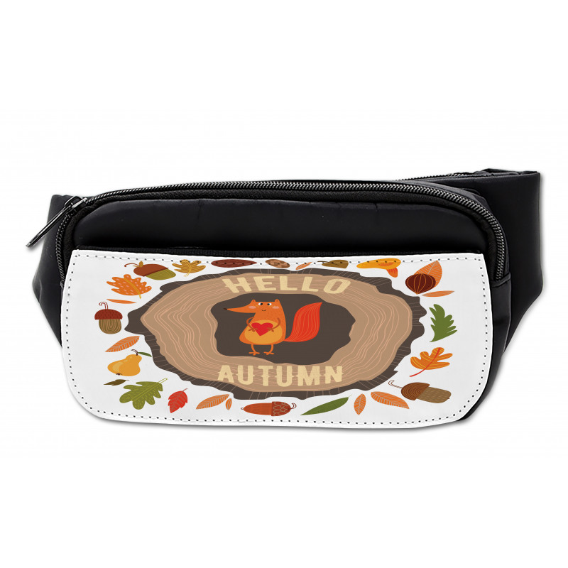 Autumn Theme Vintage Fox Bumbag