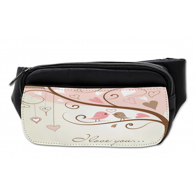 2 Birds Romance Motif Bumbag