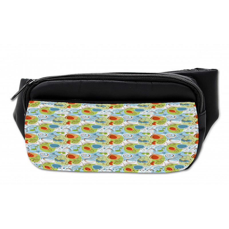 Whimsical Doodle Swirls Bumbag