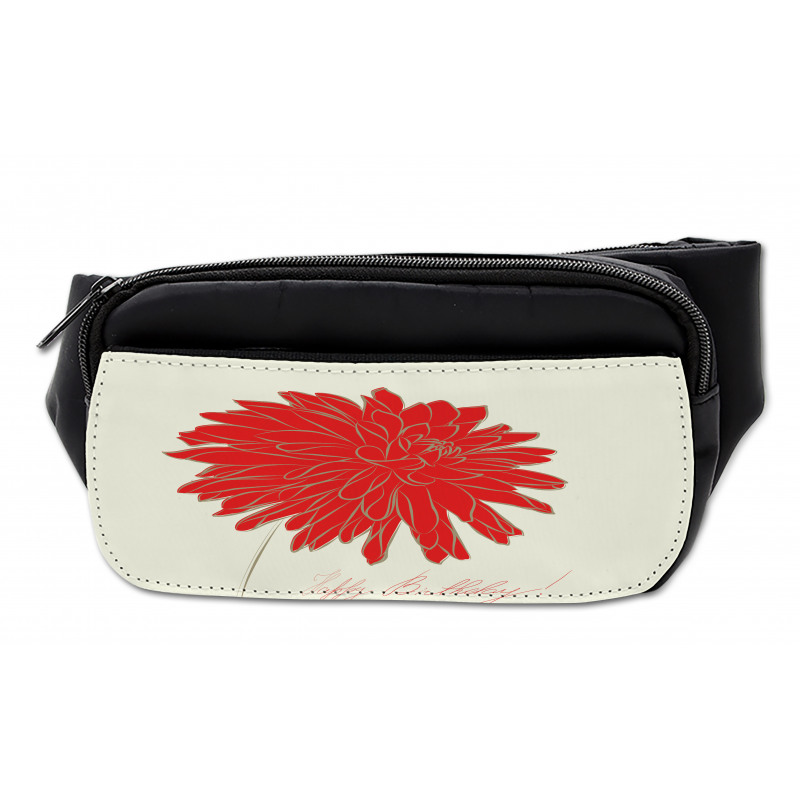 Retro Single Flower Bumbag