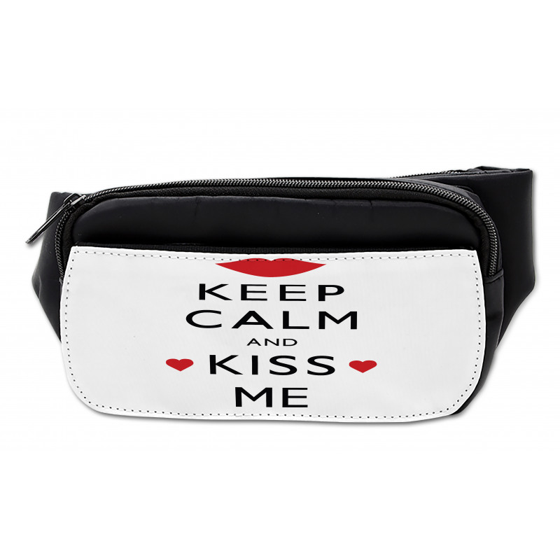 Kiss Me Red Hearts Bumbag