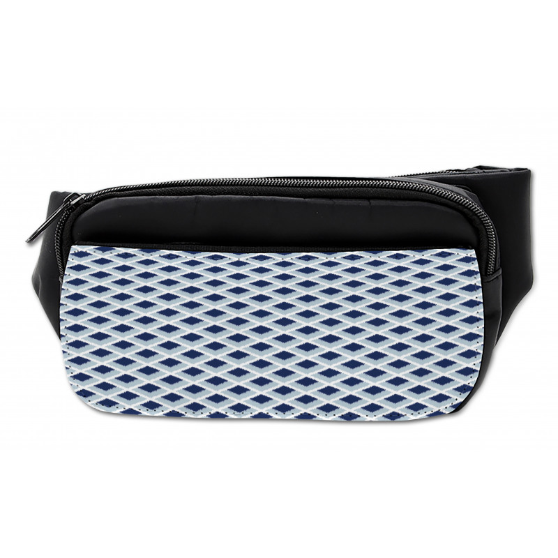 Blue Toned Ikat Modern Bumbag