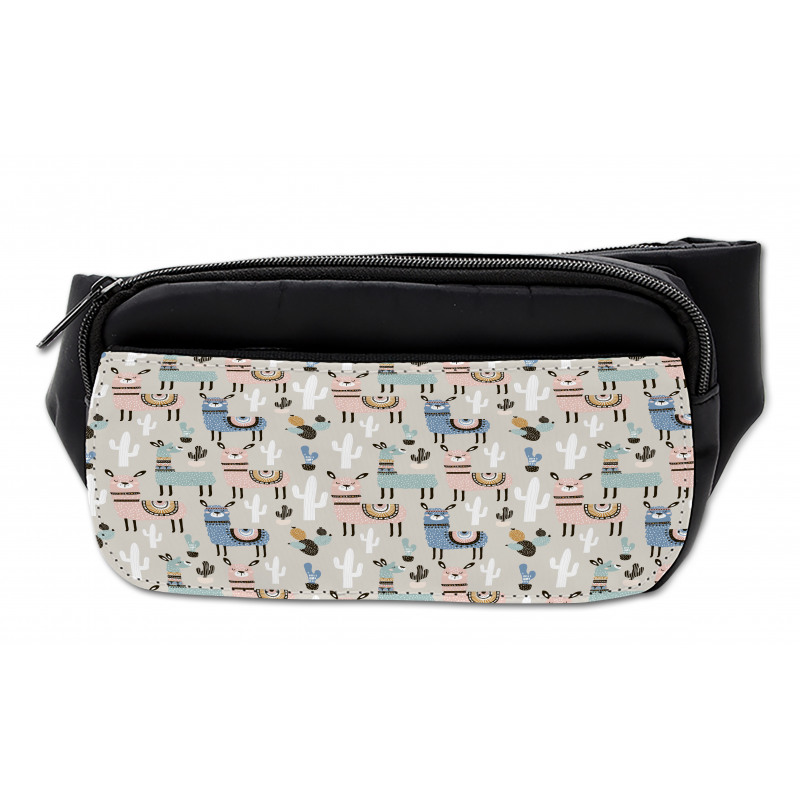 Llama Cartoon Kids Art Bumbag