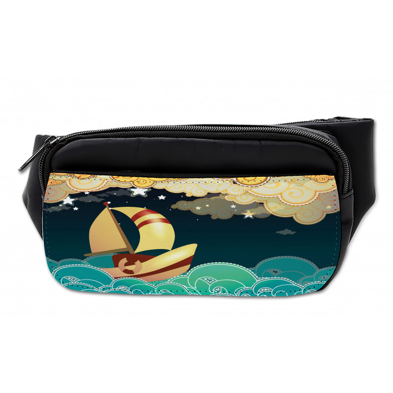 Fantasy Night Sea Waves Bumbag