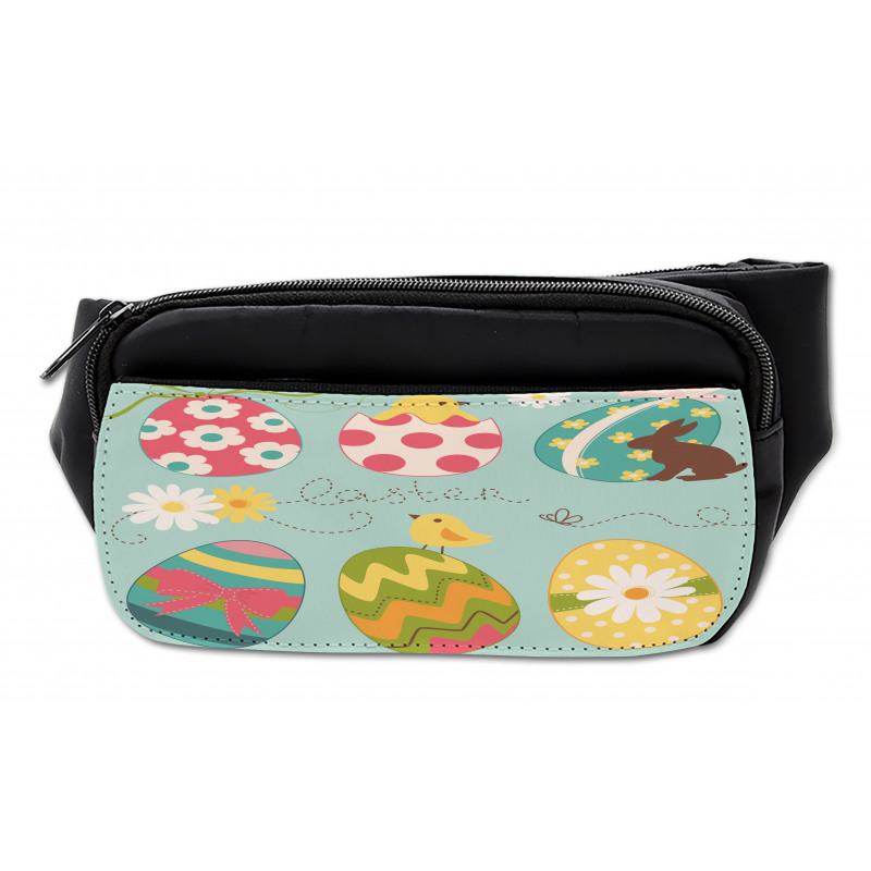 Flowers Zigzags Lines Bumbag