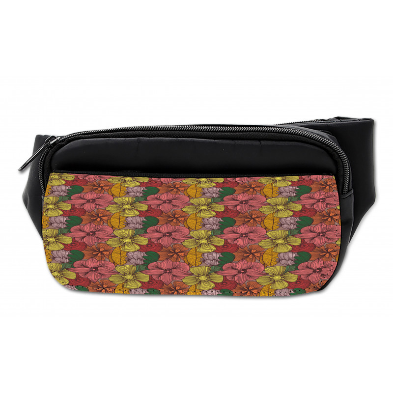 Retro Romantic Blooms Bumbag