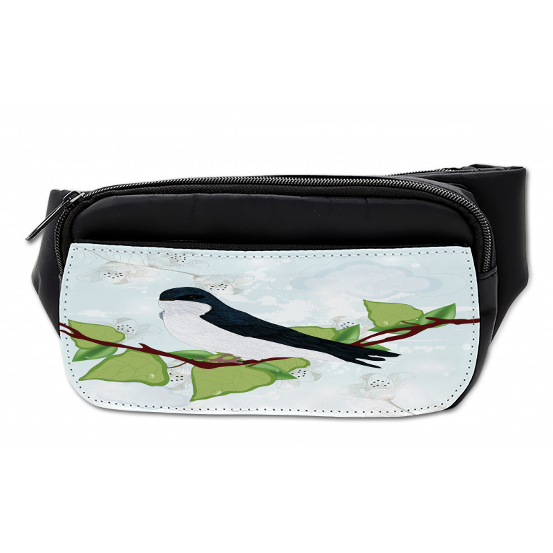 Swallow Bird on Branch Bumbag