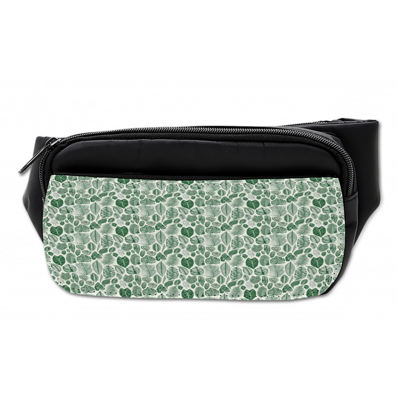 Vintage Exotic Leaves Bumbag