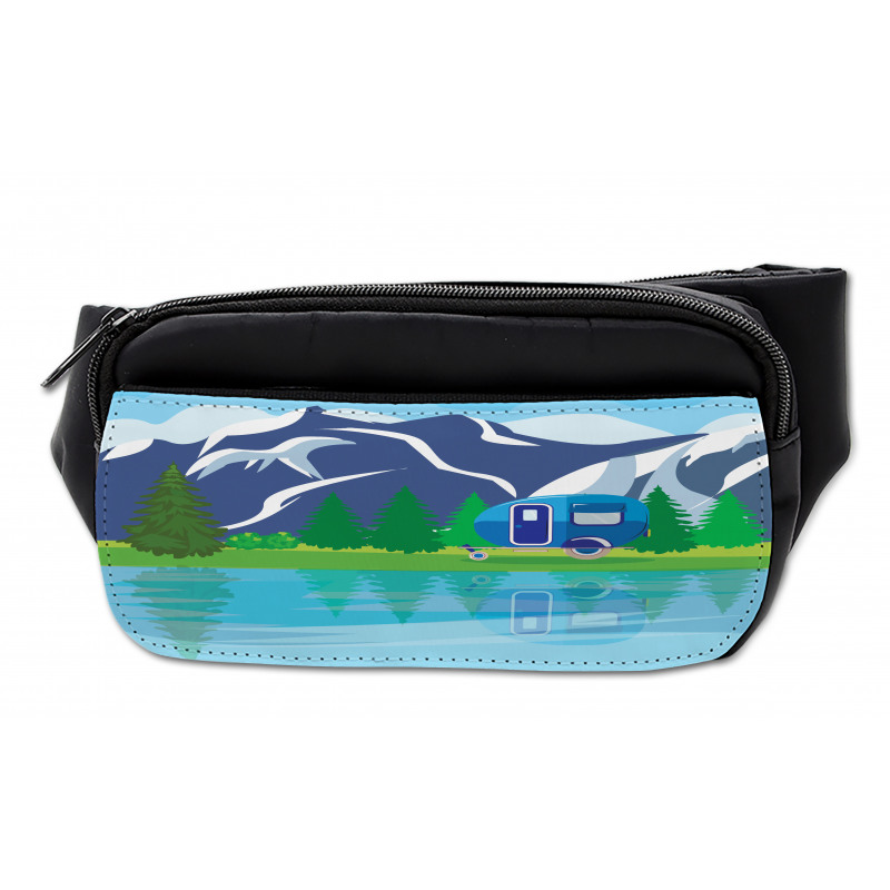 Cartoon Lake Landscape Bumbag