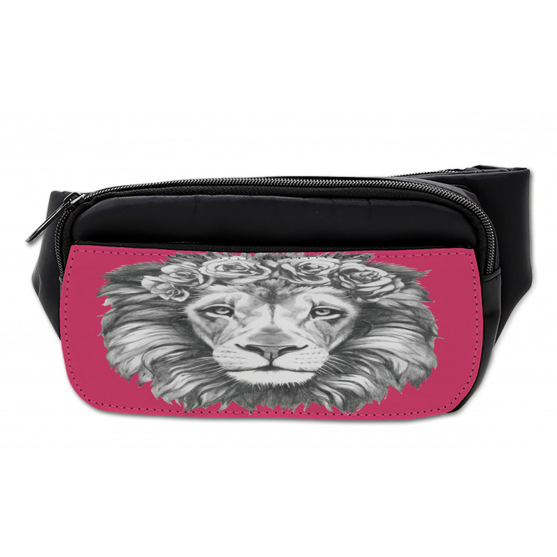 Wild Animal Floral Wreath Bumbag