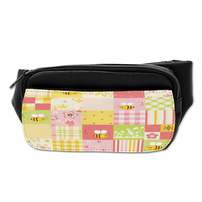 Floral and Geometric Tiles Bumbag