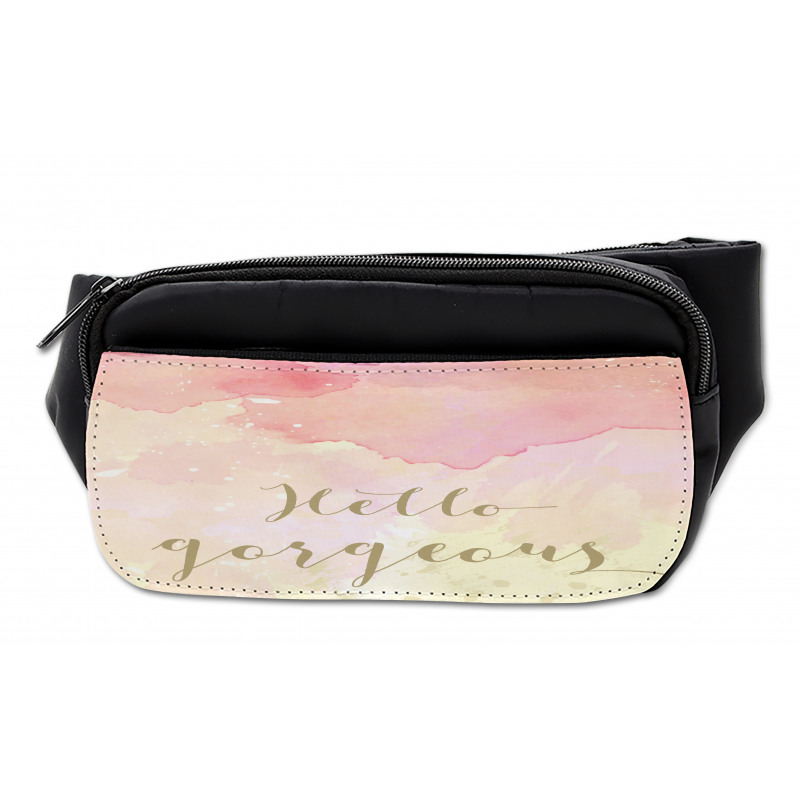 Pink Watercolor Bumbag