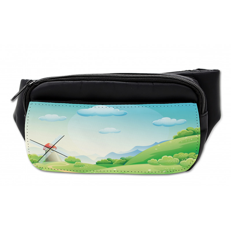 Cartoon Country Landscape Bumbag