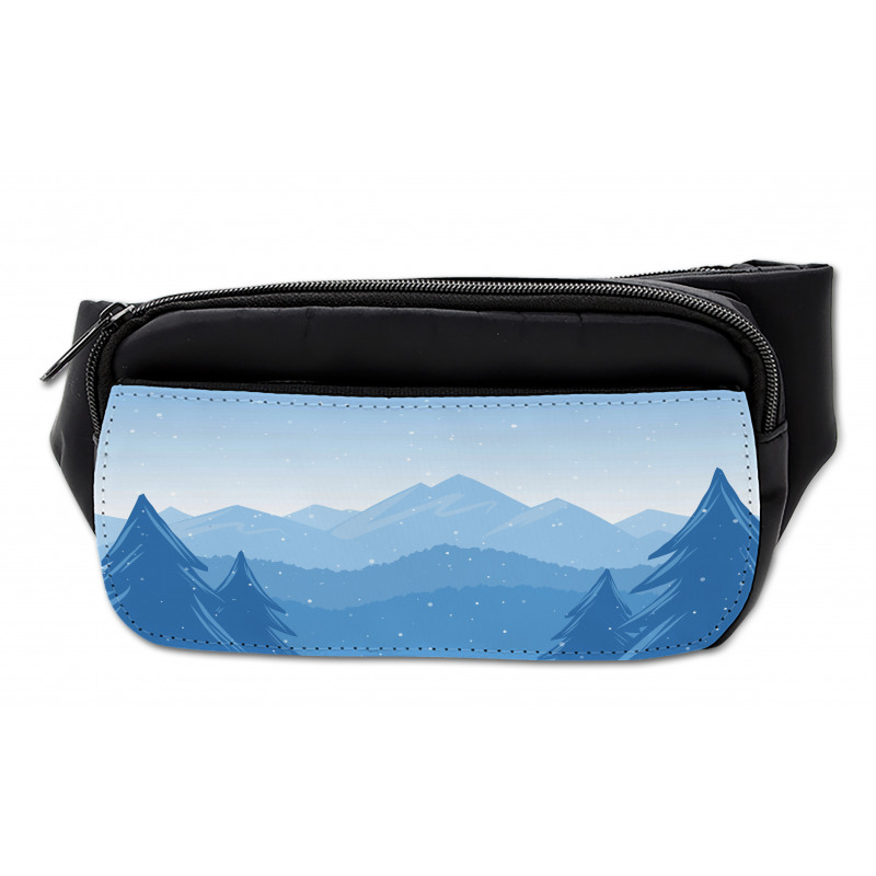 Snow Mountains Trees Bumbag