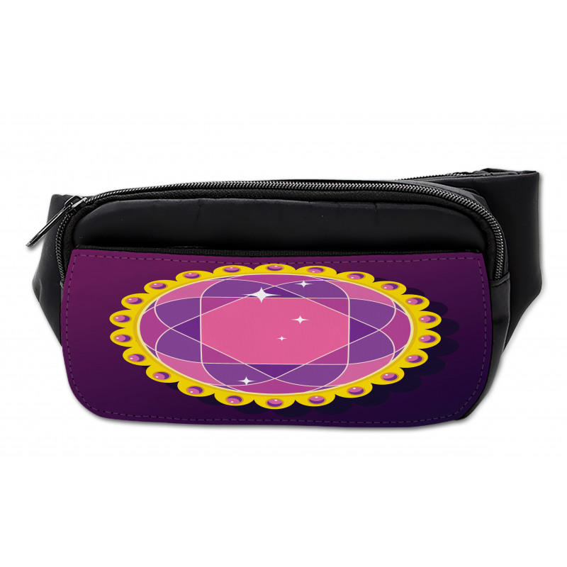 Abstract Round Gem Bumbag