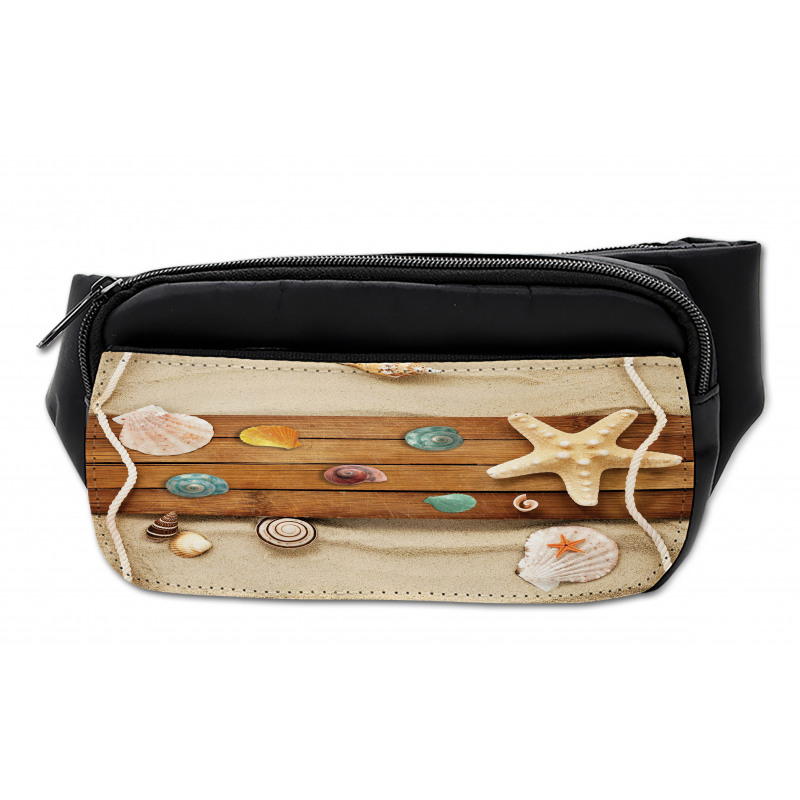 Rustic Board Seashells Bumbag