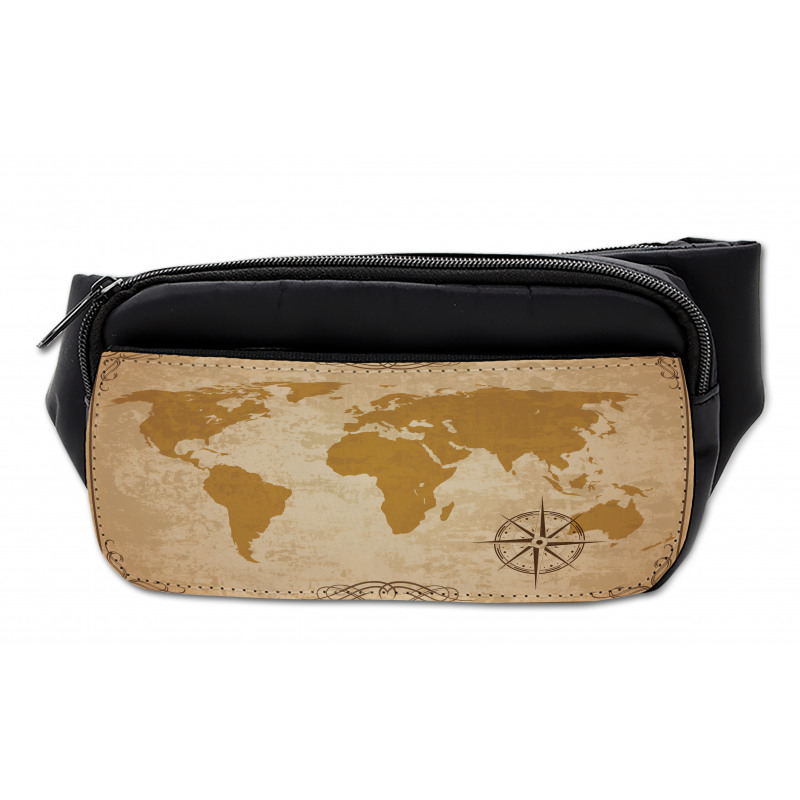 Vintage Cartography Art Bumbag