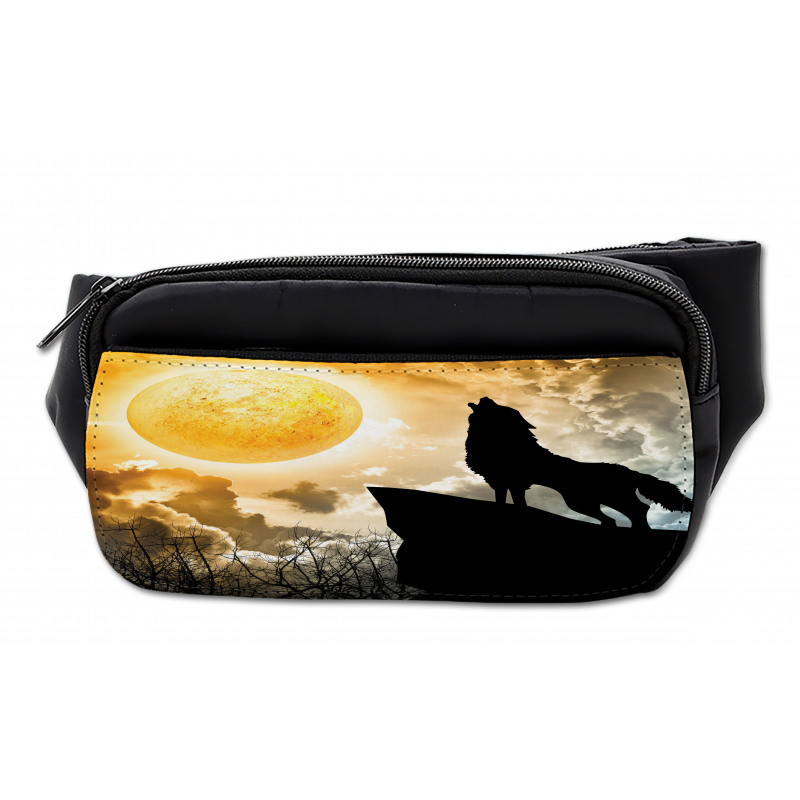 Howling Animal Silhouette Hill Bumbag