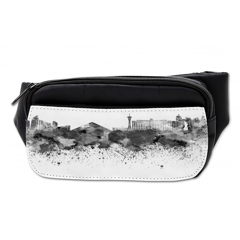 Monochrome Vegas Skyline Bumbag