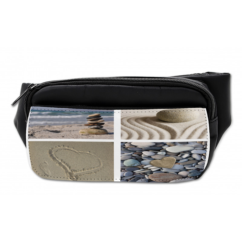 Sand and Pebbles Collage Bumbag