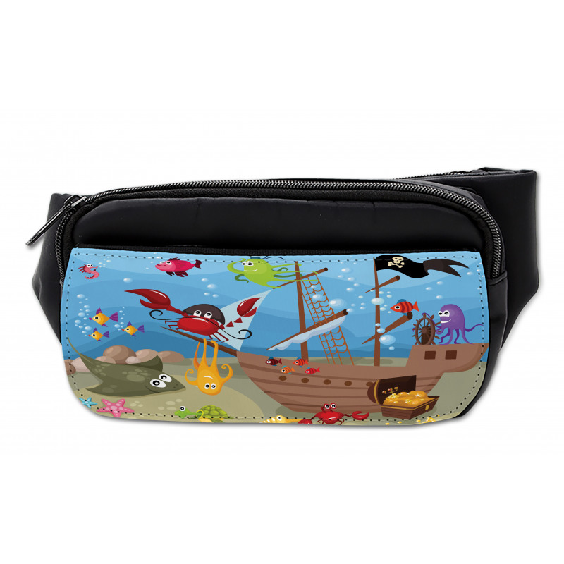 Ship Underwater Animals Bumbag