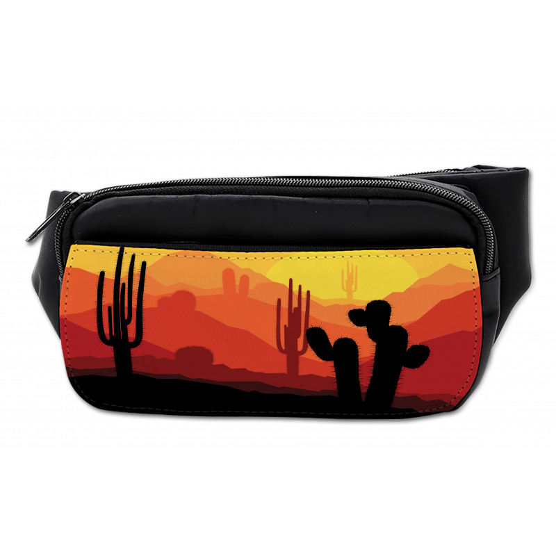 Cactus Silhouettes at Dusk Bumbag