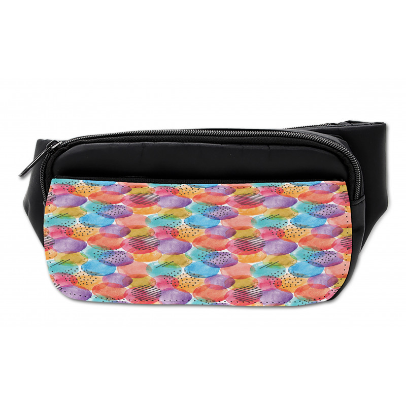 Rainbow Toned Circle Dots Bumbag