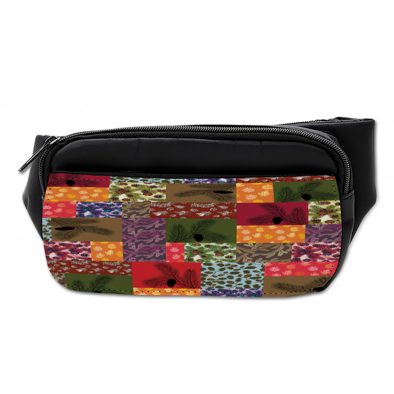 Colorful Pine Squares Art Bumbag